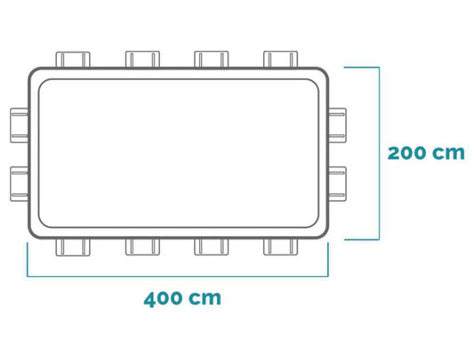 Intex Prisma Frame 26790NP – 400x200x122 cm – Aufstellpool + Filterpumpe und Poolleiter