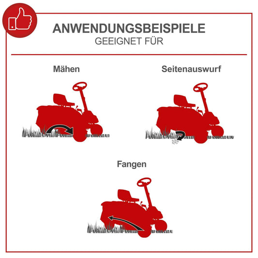 Scheppach MR225-61 Benzin Aufsitzrasenmäher 6PS – 61cm Schnittbreite – 150 L Fangbox – Ohne LED