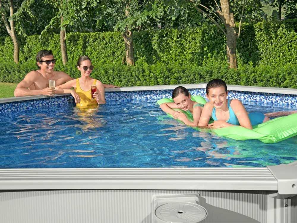 Bestway Hydrium 56566DE – Ø305×122 cm – Stahlwandpool, rund