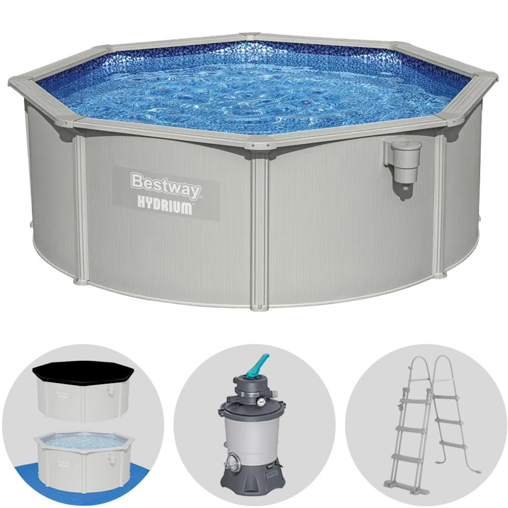 Bestway Hydrium 56574DE – Ø366×122 cm – Stahlwandpool