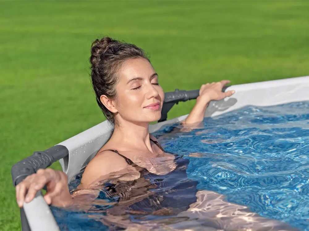 Bestway Power Steel 56620DE – 427x250x100 cm -Frame Pool, oval