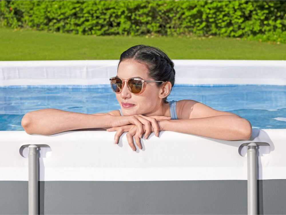 Bestway Power Steel 56629DE – 282x196x84 cm – Frame Pool + Filterpumpe