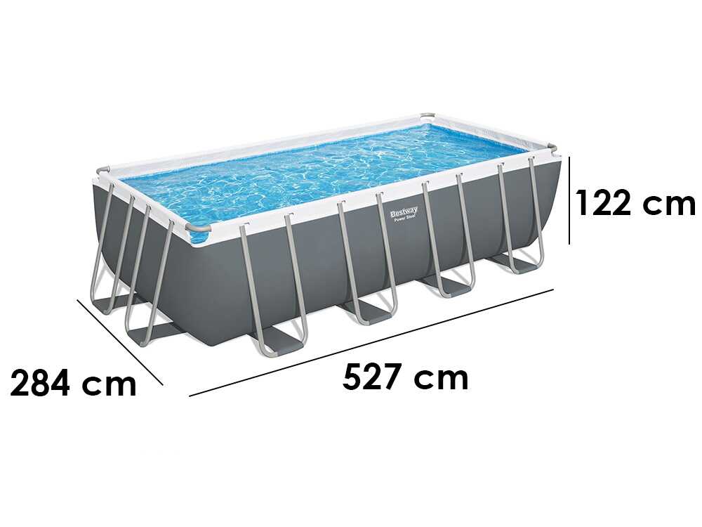 Bestway Power Steel 56671DE – 488x244x122 cm – Frame Pool