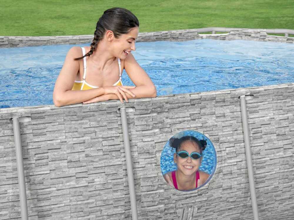 Bestway Power Steel Swim Vista 56714DE – 427x250x100 cm – Ovaler Frame Pool
