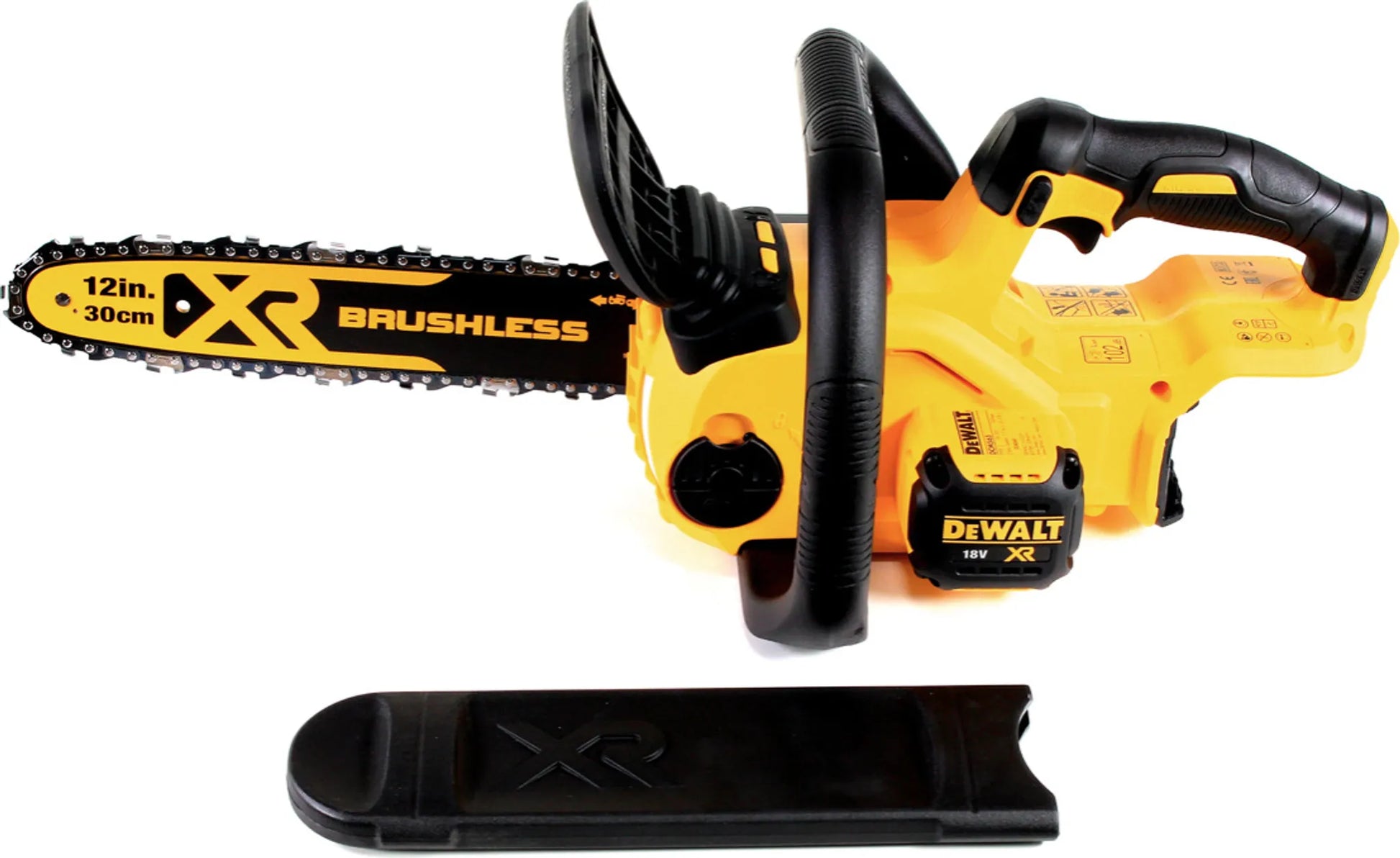 DeWALT DCM565N-XJ Akku-Kettensäge (bl) Flexvolt, 18V, Schwertlänge 30 cm, Kettenart Halbmeißel, 3,8″