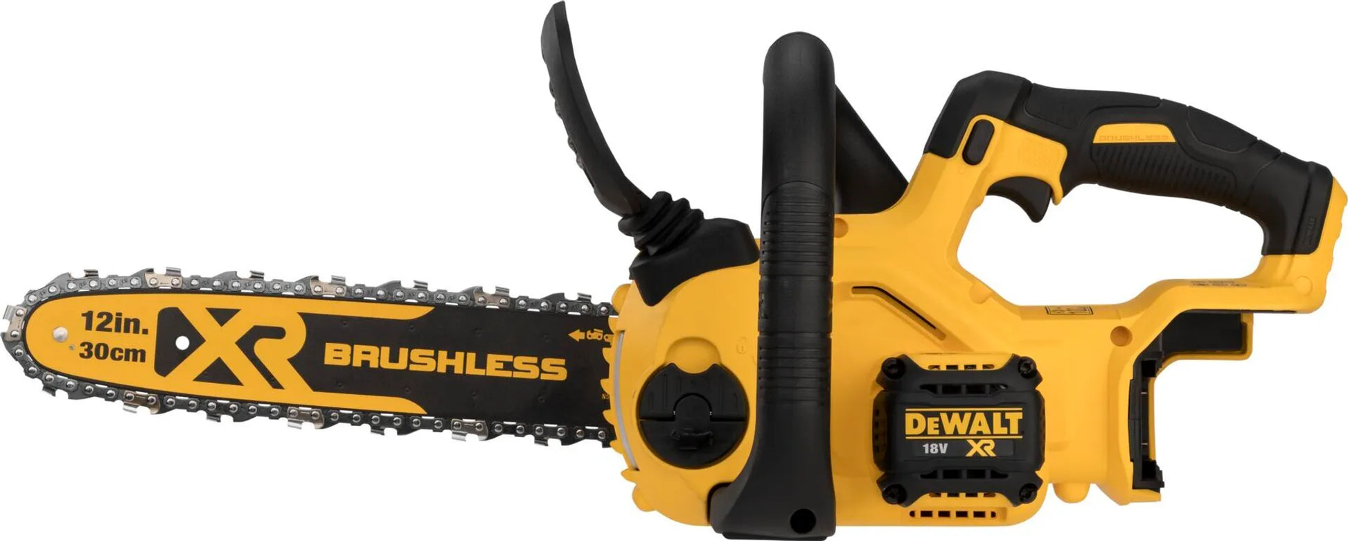DeWALT DCM565N-XJ Akku-Kettensäge (bl) Flexvolt, 18V, Schwertlänge 30 cm, Kettenart Halbmeißel, 3,8″