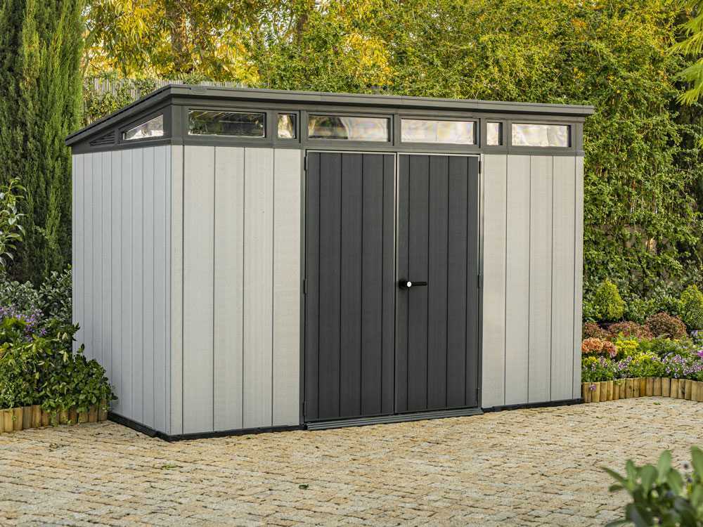Keter Artisan grau – Gartenhaus – Mit Doppeltüren – 342x218x226 cm