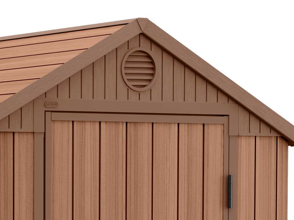 Keter Darwin braun – Gartenhaus Schuppen – mit Seitenfenster – 125×184.5×205 cm