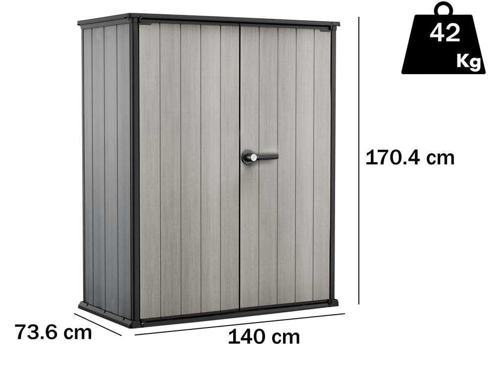 Keter High-Store + Gartenschrank – 140x73x170 cm
