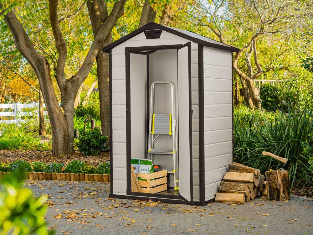 Keter Manor beige – Gartenhaus Schuppen – 129x103x196 cm