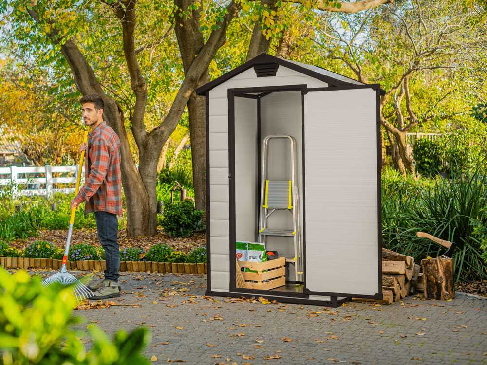 Keter Manor beige – Gartenhaus Schuppen – 129x103x196 cm