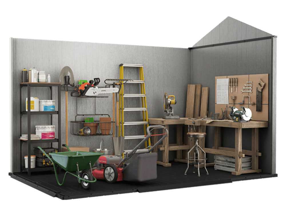 Keter Oakland 1175 – Gartenhaus – mit Seitenfenstern – 350x229x254 cm