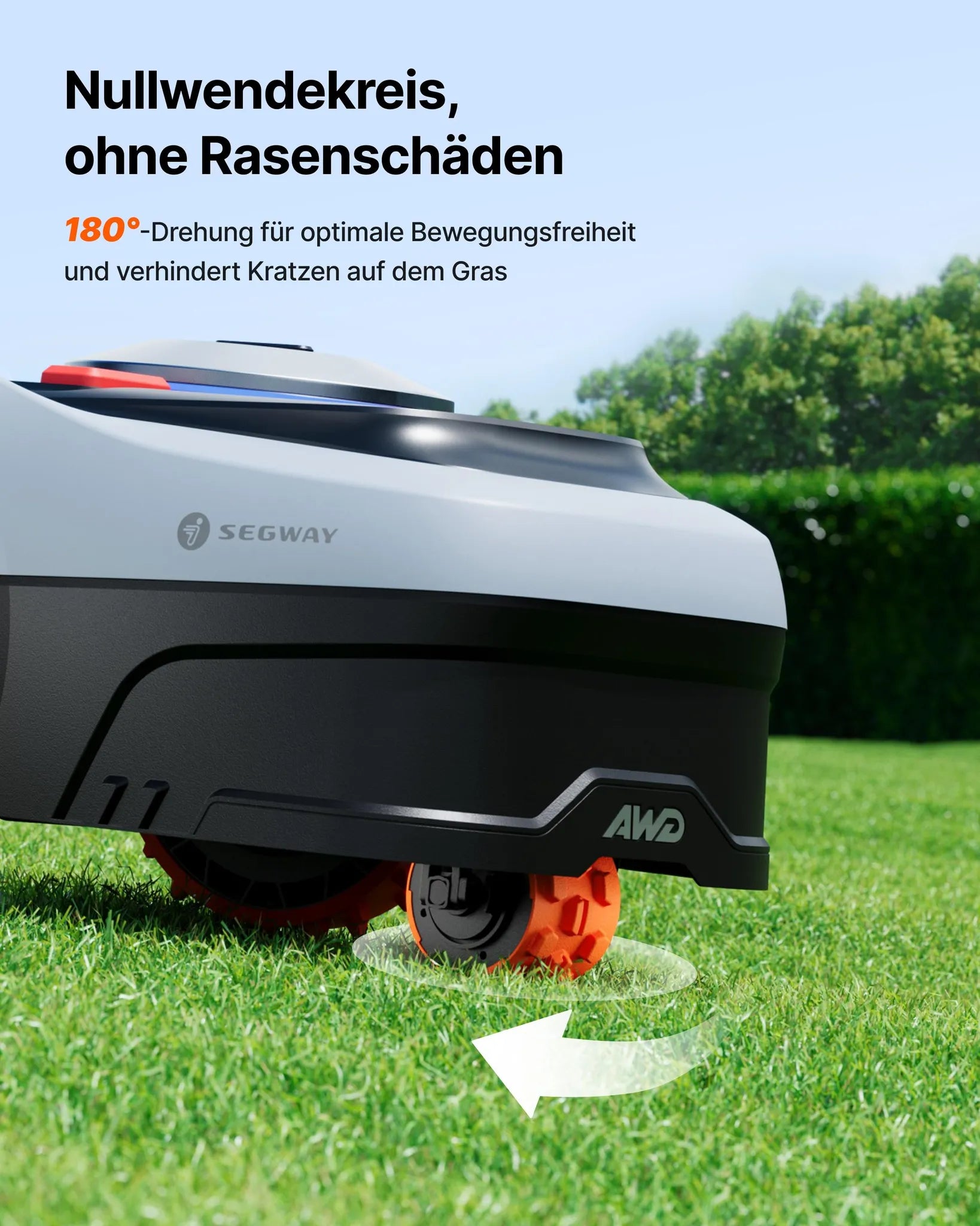 Navimow i205 AWD Mähroboter ohne Begrenzungskabel mit Garage S, Allradantrieb für Steigungen bis zu 45 %, EFLS NRTK + Vision