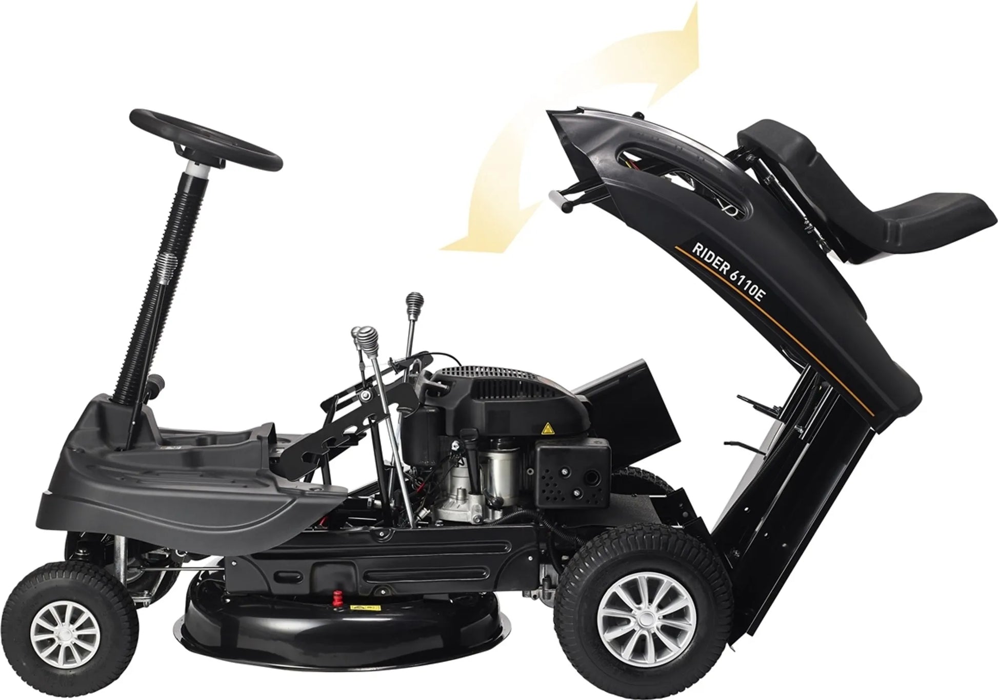 TEXAS Rasenmäher Traktor Rasentraktor Aufsitzmäher Rider 6110E 196cm³ E-Start